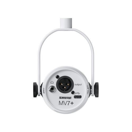 SHURE MV7+ 슈어 팟캐스트 XLR, USB-C타입 하이브리드 듀얼 마이크 화이트