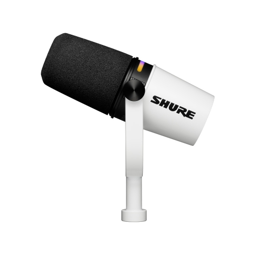 SHURE MV7+ 슈어 팟캐스트 XLR, USB-C타입 하이브리드 듀얼 마이크 화이트