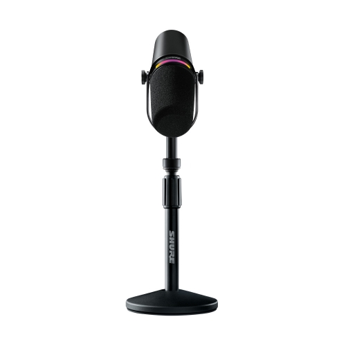 SHURE MV7+ Podcast Kit 슈어 팟캐스트 XLR, USB-C 하이브리드 듀얼 마이크 키트 스탠드포함 블랙