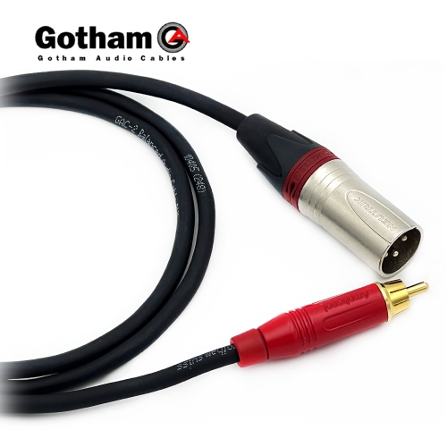 고담 GAC-2 뉴트릭 XLR(수) 레드링 - 암페놀 RCA(레드) 오디오케이블