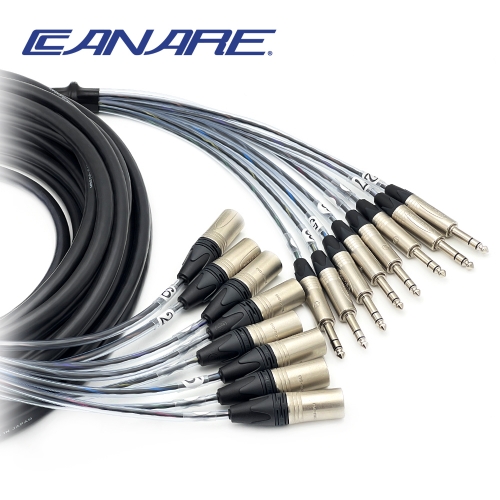 카나레 MR202-8AT 뉴트릭 XLR(수/8P) - 55 TRS(8P) 8채널 제작 멀티케이블 커넥터변경가능