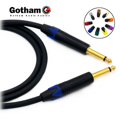 고담 GAC-1 Ultra pro 뉴트릭 골드 컬러부싱 양방향 55 TS(모노) 악기전용케이블