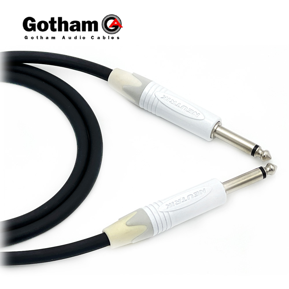 고담 GAC-1 Ultra pro 뉴트릭 화이트 양방향 55 TS(모노) 악기전용케이블