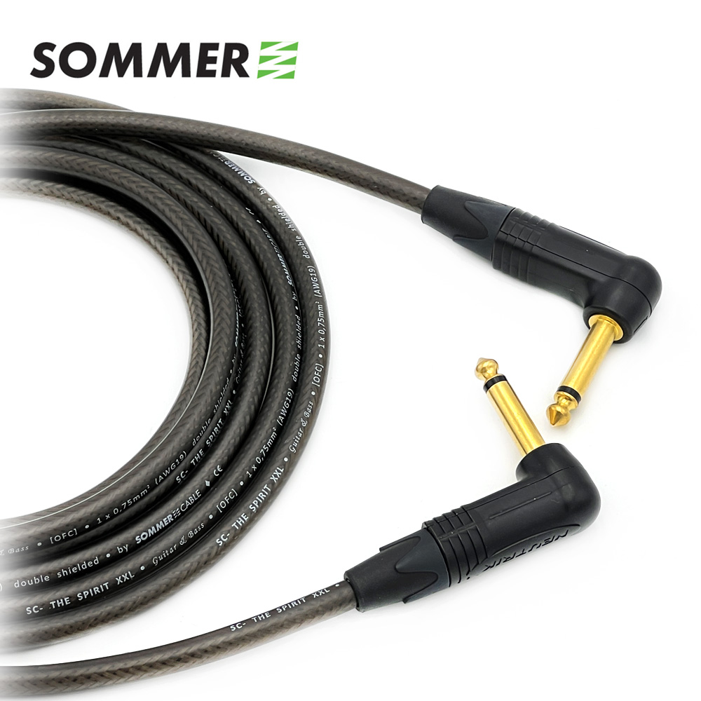 좀머 Spirit XXL 뉴트릭 골드 양방향 기역자 55 TS(모노) 악기케이블