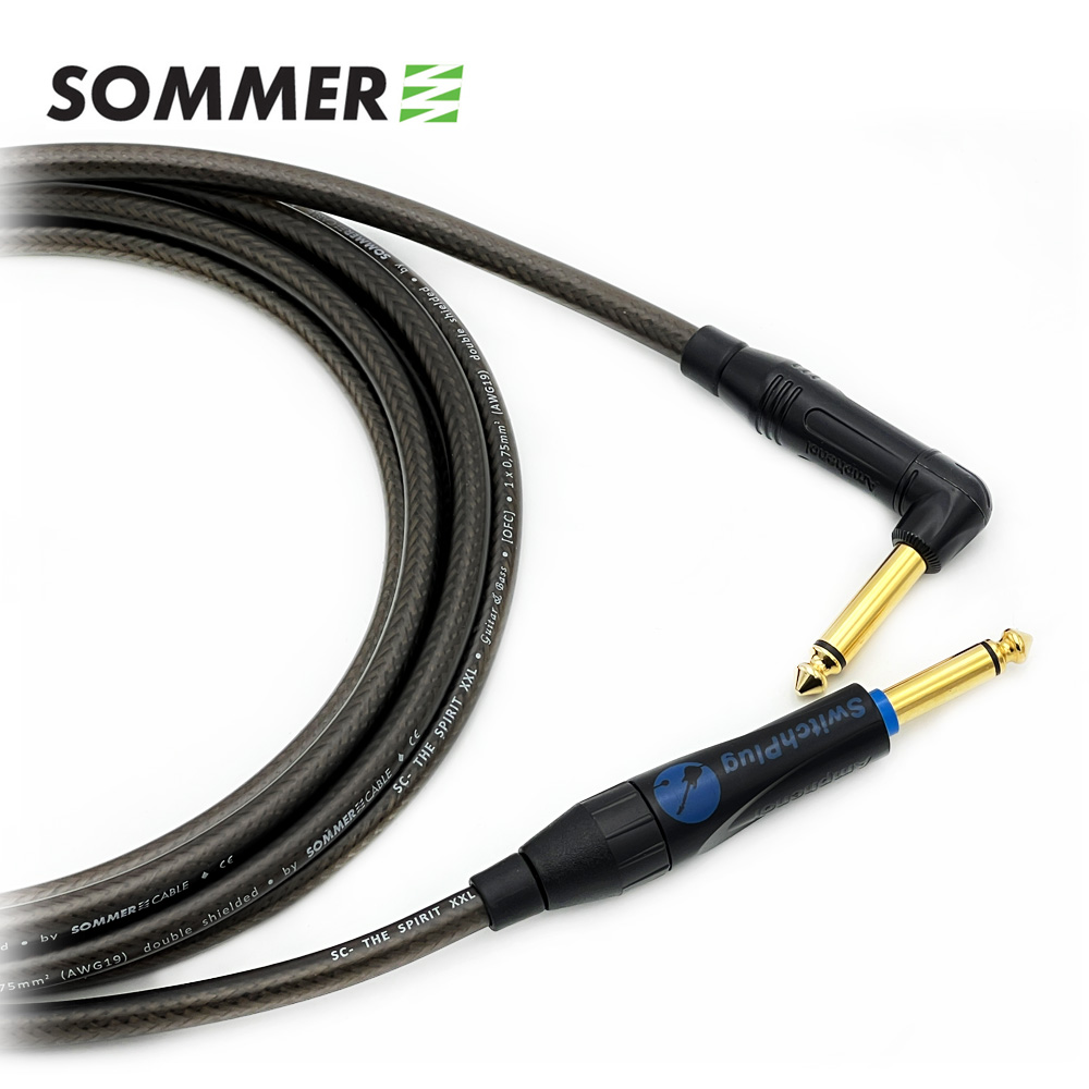 좀머 Spirit XXL 암페놀 사일런트 55 TS(모노) - 골드 기역자 55 TS(모노) 악기케이블