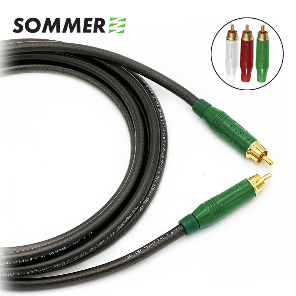좀머 Spirit XXL 암페놀 RCA 오디오케이블 커넥터색상변경