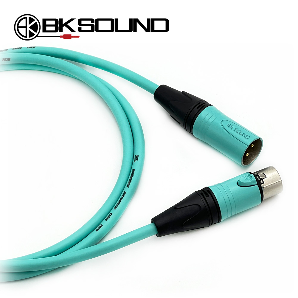 BK2020 민트 BK 민트커넥터 캐논 암-수 마이크케이블 고급국산BK제작케이블