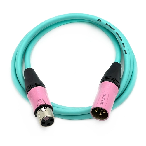 BK2020 컬러 BK핑크 양캐논 마이크케이블 고급국산BK제작케이블