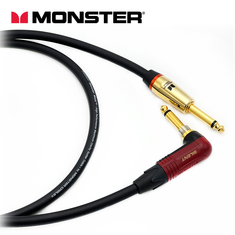 [커스텀] 몬스터 락케이블 뉴트릭 기역자 사일런트 - 몬스터 락 55TS(모노) 기타케이블 커스텀케이블