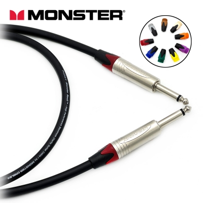 [커스텀] 몬스터 락케이블 뉴트릭 컬러부싱 양방향 55TS(모노) 기타케이블 커스텀케이블