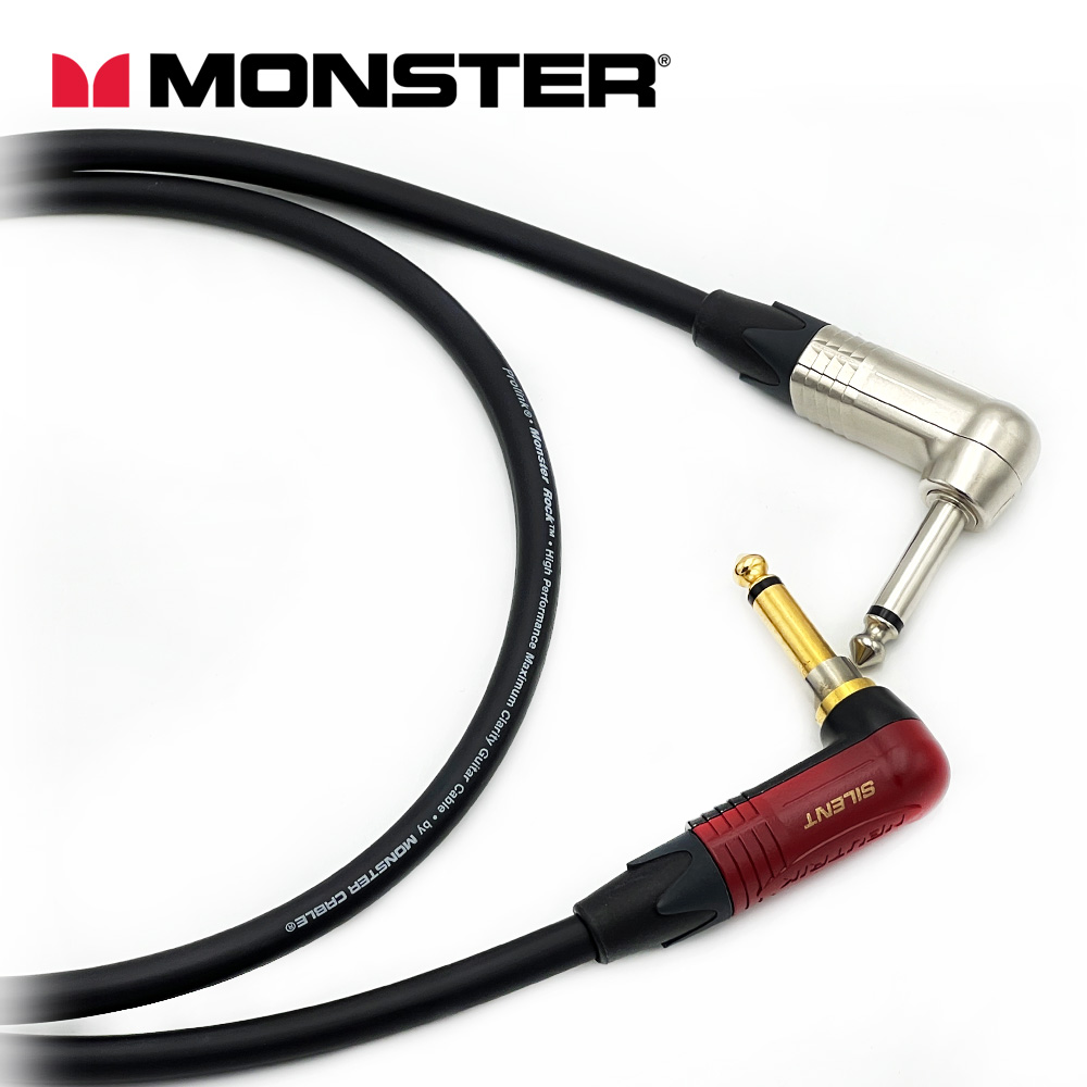 [커스텀] 몬스터 락케이블 뉴트릭 기역자 55TS - 기역자 사일런트 TS(모노) 기타케이블 커스텀케이블