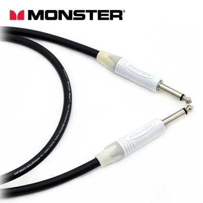 [커스텀] 몬스터 락케이블 뉴트릭 양방향 화이트 55TS(모노) 기타케이블 커스텀케이블