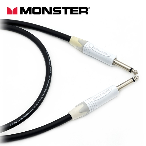 [커스텀] 몬스터 락케이블 뉴트릭 양방향 화이트 55TS(모노) 기타케이블 커스텀케이블