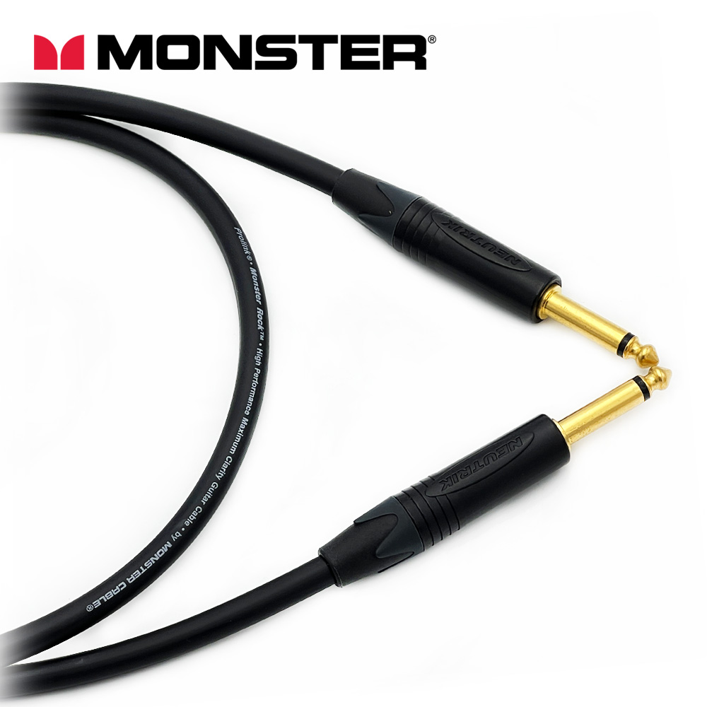 [커스텀] 몬스터 락케이블 뉴트릭 골드 양방향 55TS(모노) 기타케이블 커스텀케이블