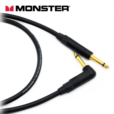 [커스텀] 몬스터 락케이블 뉴트릭 골드 일자-기역자 55TS(모노) 기타케이블 커스텀케이블
