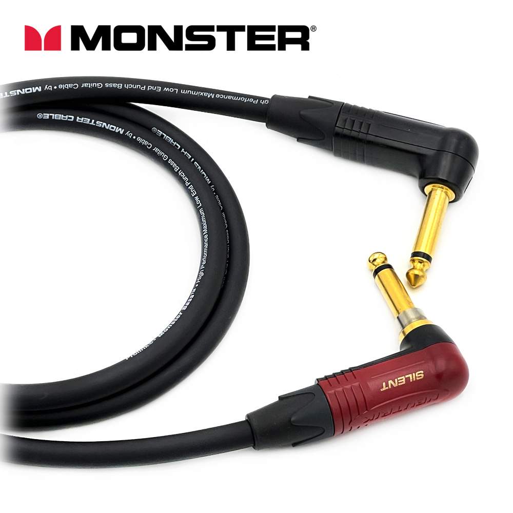 [커스텀] 몬스터 베이스케이블 뉴트릭 골드 기역자 TS - 기역자 사일런트 TS 케이블