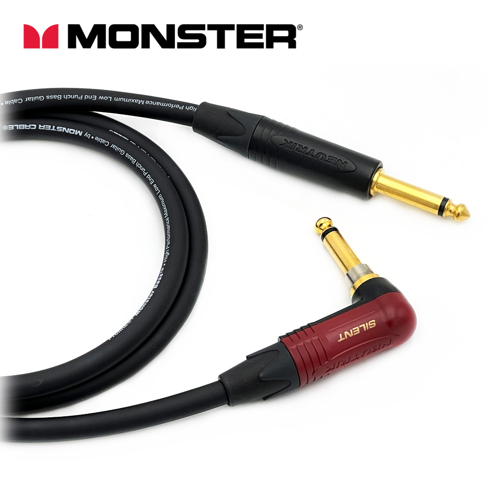 [커스텀] 몬스터 베이스케이블 뉴트릭 골드 TS - 기역자 사일런트 TS 케이블
