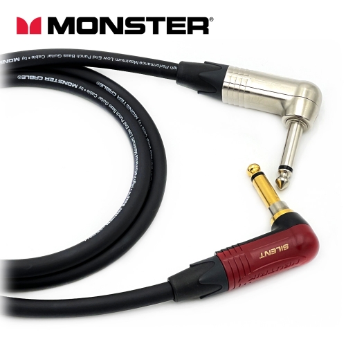 [커스텀] 몬스터 베이스케이블 뉴트릭 니켈 기역자 TS - 기역자 사일런트 TS 케이블