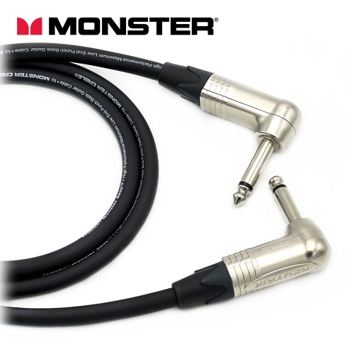 [커스텀] 몬스터 베이스케이블 뉴트릭 양방향 기역자 니켈 55 TS 악기케이블
