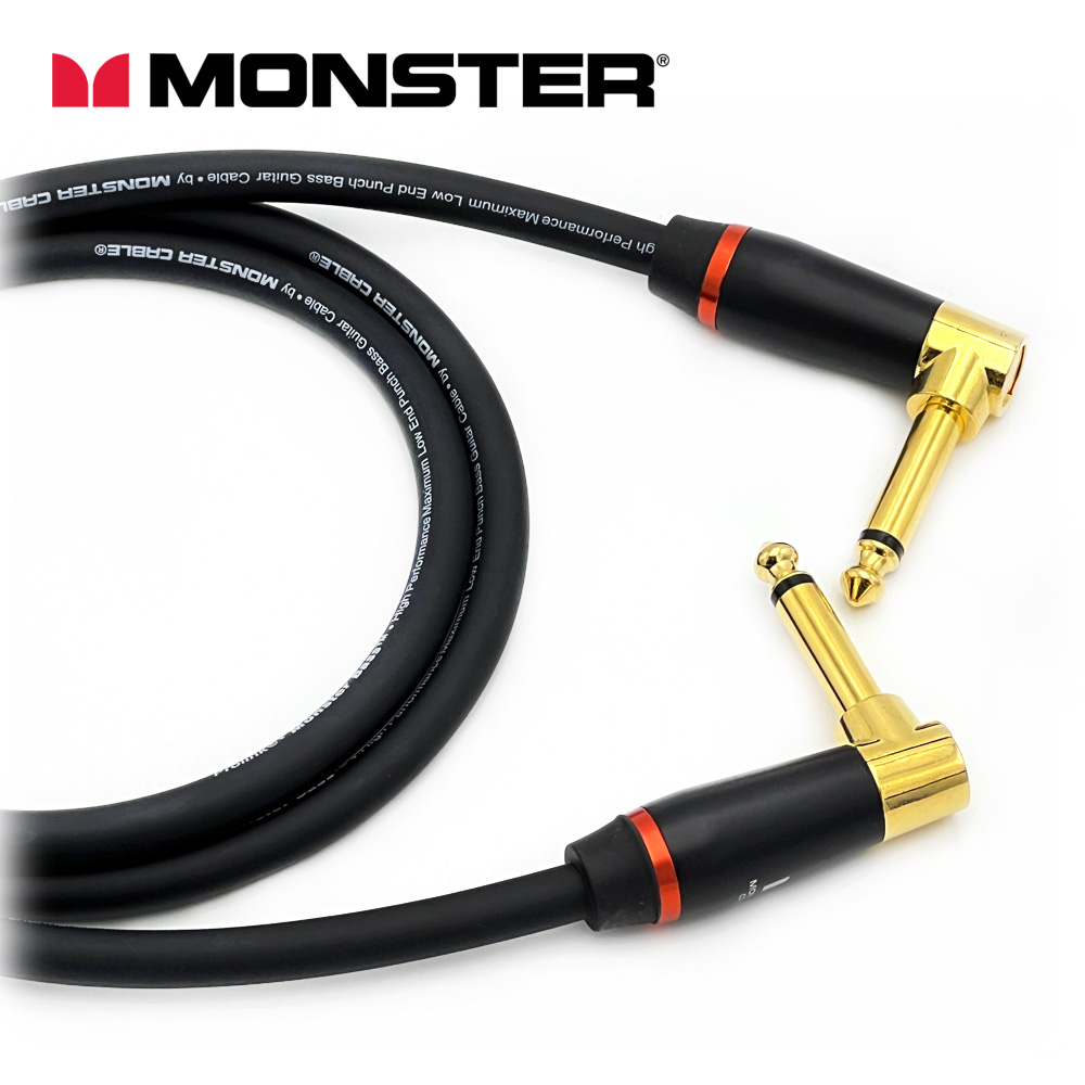 [커스텀] 몬스터 베이스케이블 양방향 기역자 55TS(모노) 기타케이블