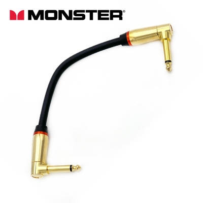 [커스텀] 몬스터 락케이블 골드팁 기역자 55 TS 일렉기타 패치케이블