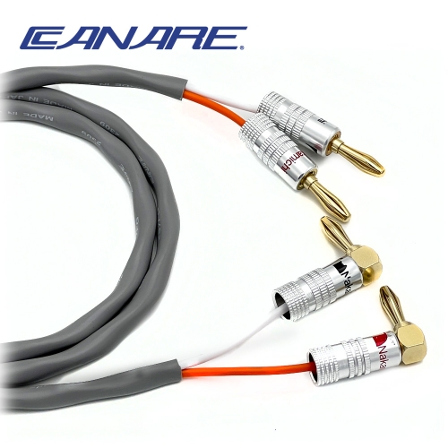 카나레 2S7FG 나카미치 일자-기역자 바나나 OFC무산소동 스피커케이블