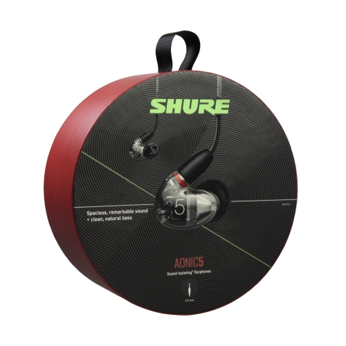 SHURE AONIC 5 슈어 사운드 아이솔레이팅 이어폰 클리어