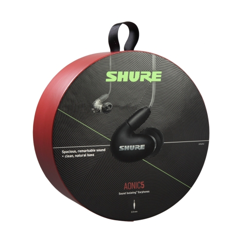 SHURE AONIC 5 슈어 사운드 아이솔레이팅 이어폰 블랙
