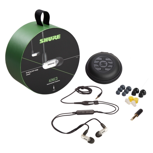SHURE AONIC 3 슈어 사운드 아이솔레이팅 이어폰 화이트