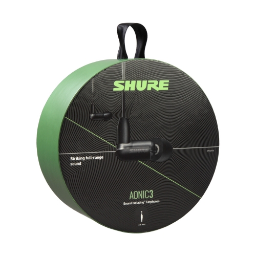 SHURE AONIC 3 슈어 사운드 아이솔레이팅 이어폰 블랙
