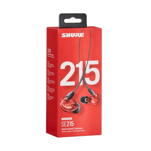 SHURE SE215SPE RED 슈어 스페셜에디션 레드이어폰