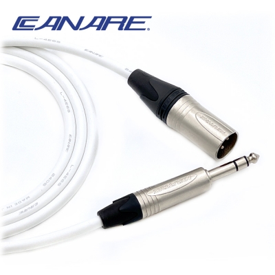 카나레 L-4E6S 화이트 뉴트릭 XLR(수) - 55 TRS 오인페 스피커 음향케이블