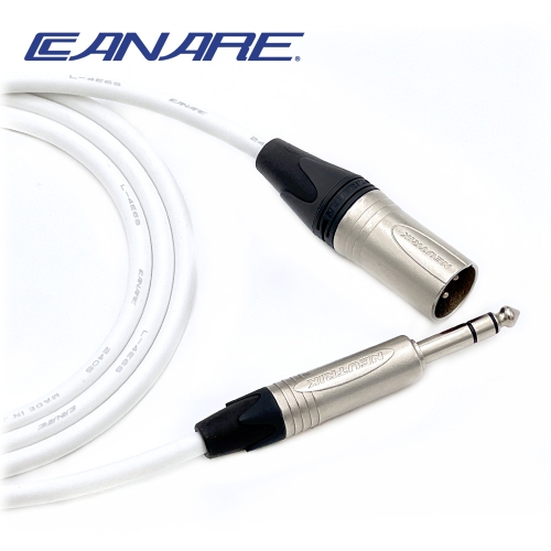 카나레 L-4E6S 화이트 뉴트릭 XLR(수) - 55 TRS 오인페 스피커 음향케이블
