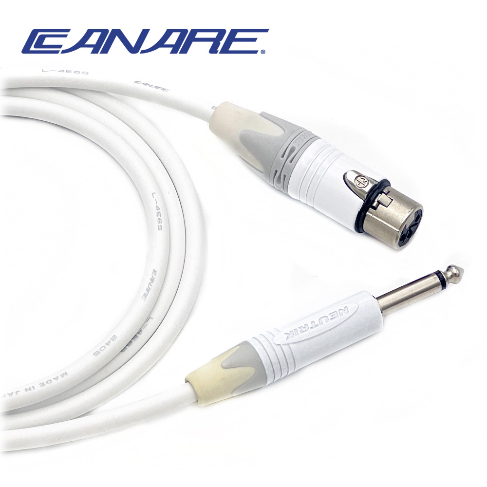 카나레 L-4E6S 화이트 뉴트릭 화이트 XLR(암) - 55TS 마이크케이블