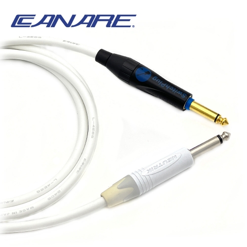 카나레 L-4E6S 뉴트릭 화이트 55TS - 암페놀 사일런트 TS 악기케이블