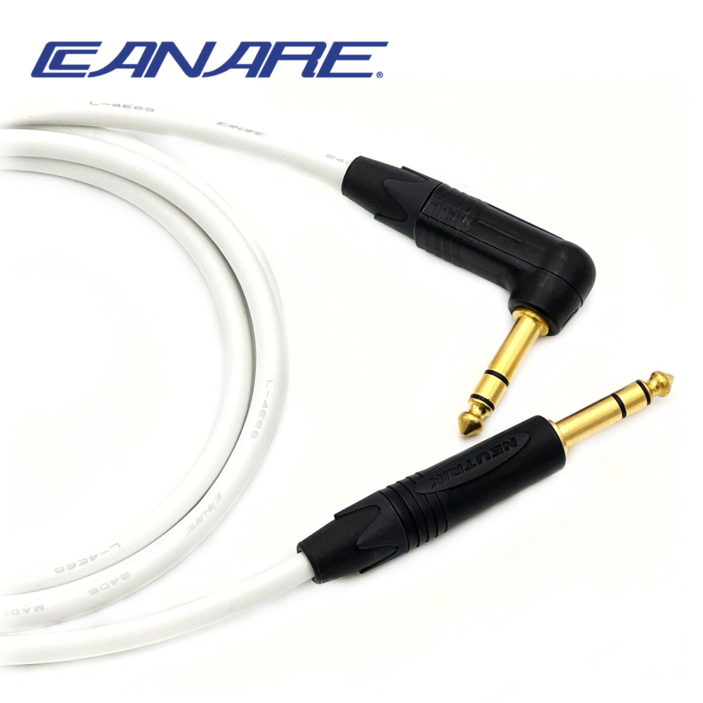 카나레 L-4E6S 뉴트릭 골드 일자-기역자 TRS 스테레오케이블