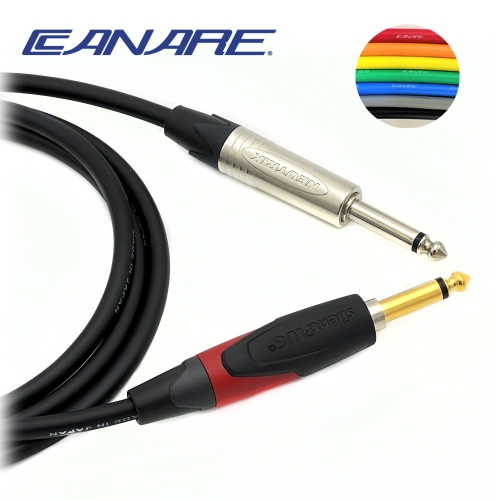 카나레 L-2T2S 뉴트릭 니켈 TS - 사일런트 일자 TS 악기케이블