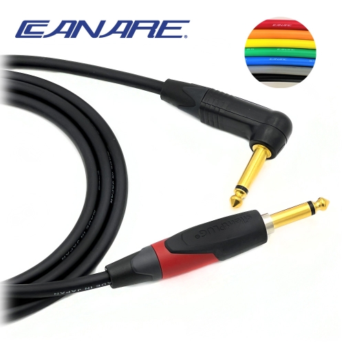 카나레 L-2T2S 뉴트릭 골드 기역자 TS - 사일런트 일자 55TS 악기케이블