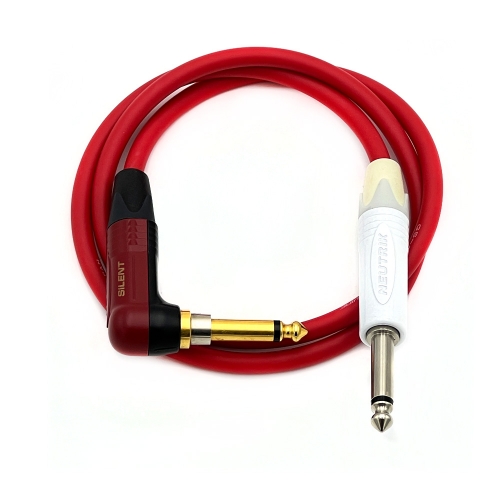 카나레 GS6 뉴트릭 화이트 TS - 기역자 사일런트 TS OFC무산소동 악기전용케이블