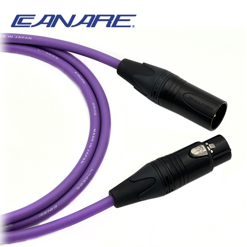 카나레 L-4E6S 퍼플 뉴트릭 골드 XLR 양캐논 마이크케이블