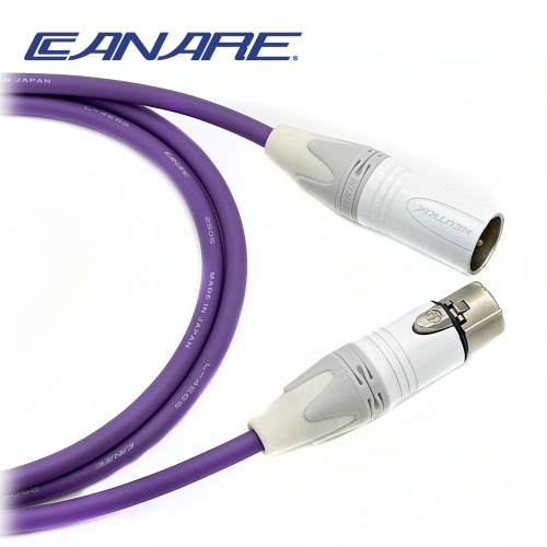 카나레 L-4E6S 퍼플 뉴트릭 화이트 XLR 양캐논 마이크케이블