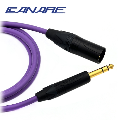 카나레 L-4E6S 퍼플 뉴트릭 골드 XLR(수) - 55TRS 오인페 스피커케이블