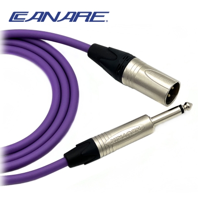카나레 L-4E6S 퍼플 뉴트릭 XLR(수) - 55TS(모노) 음향케이블