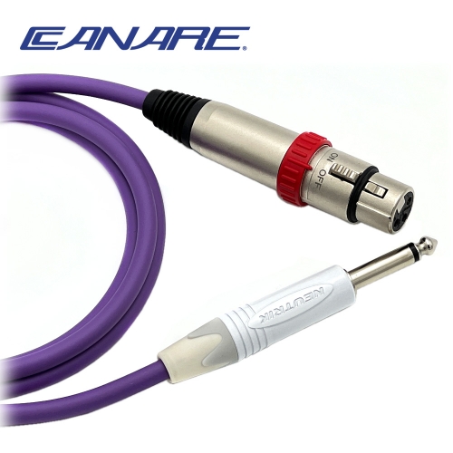 카나레 L-4E6S 퍼플 뉴트릭 온오프스위치 XLR(암) - 화이트 55TS 마이크케이블