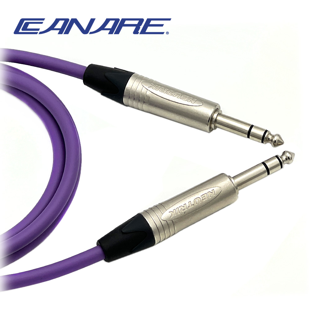 카나레 L-4E6S 퍼플 뉴트릭 양방향 니켈55TRS 스테레오 케이블