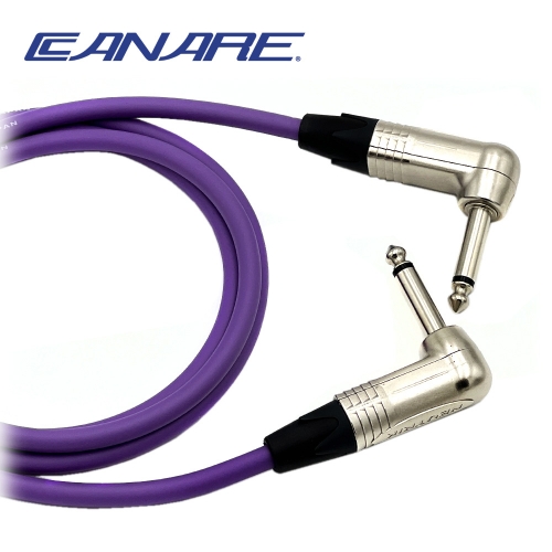 카나레 L-4E6S 퍼플 뉴트릭 니켈 양방향 기역자 TS 악기케이블