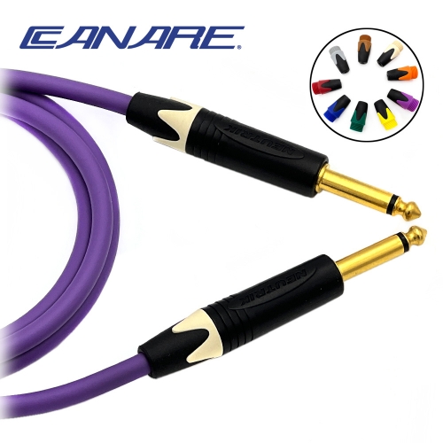 카나레 L-4E6S 퍼플 뉴트릭 컬러부싱 골드 TS 악기케이블