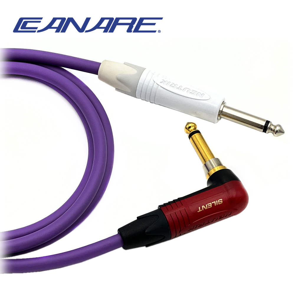 카나레 L-4E6S 퍼플 뉴트릭 기역자사일런트 - 화이트 TS 악기케이블