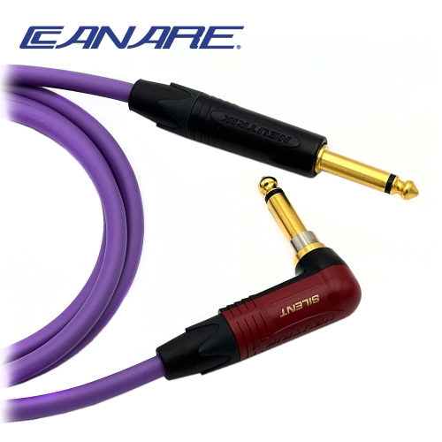 카나레 L-4E6S 퍼플 뉴트릭 기역자사일런트 - 골드 TS 악기케이블