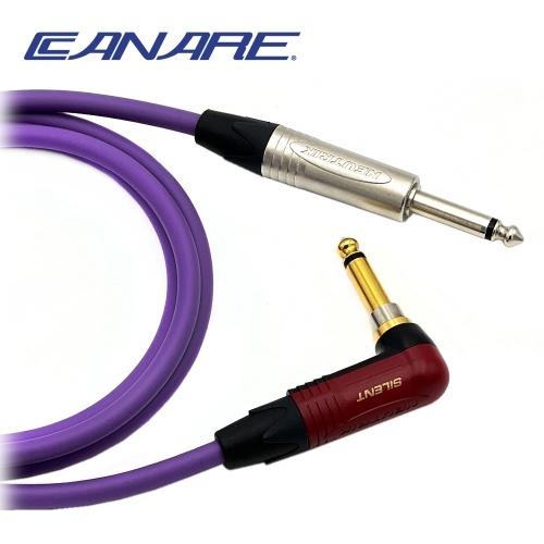 카나레 L-4E6S 퍼플 뉴트릭 기역자사일런트 - 니켈 TS 악기케이블